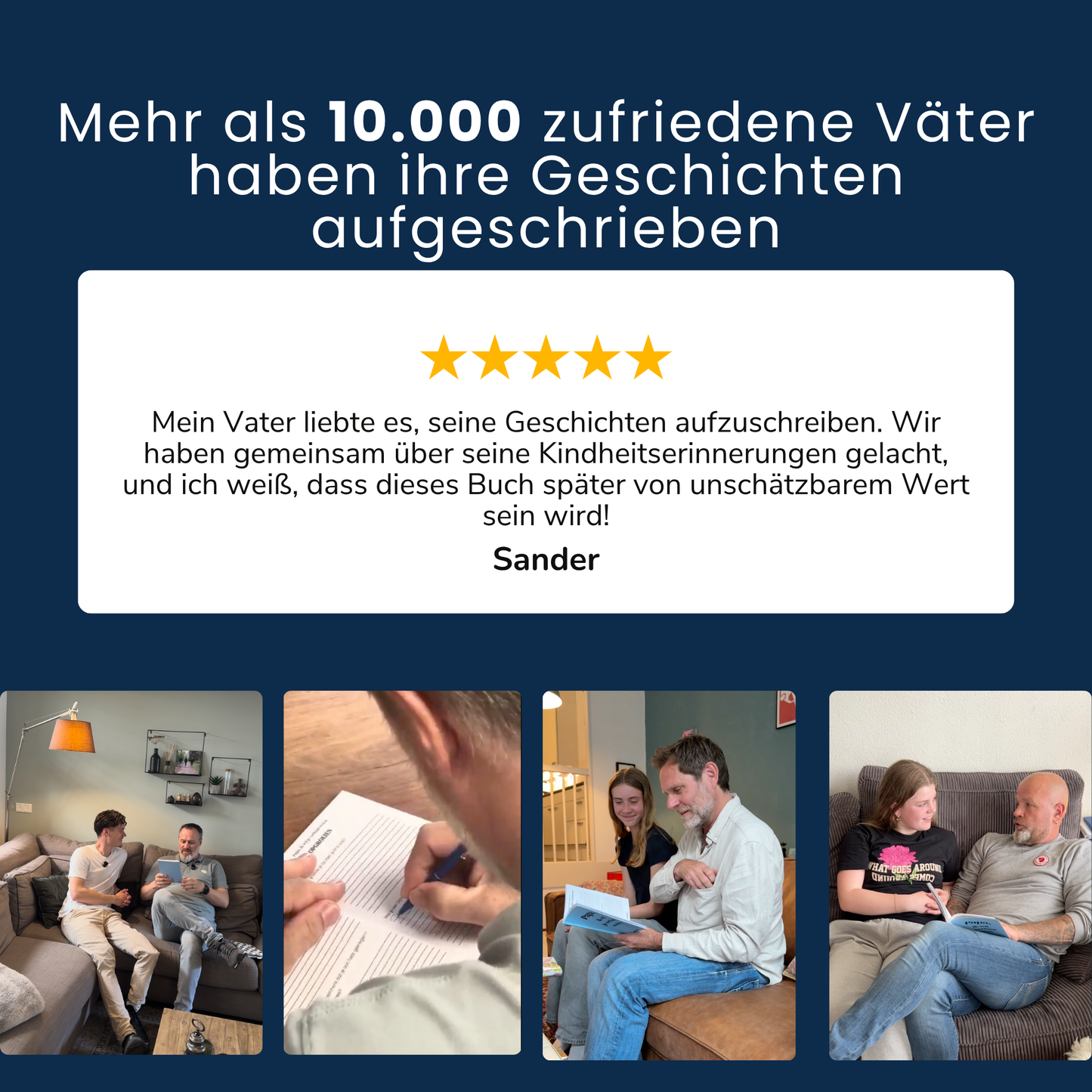 Papa, ich möchte deine Geschichte hören